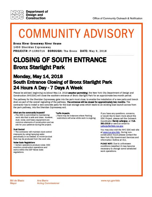 Community Advisory Starlght Park entrace closed-page-001