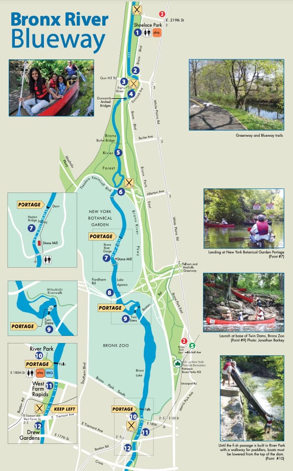 Bronx River Blueway Paddling Guide, Print