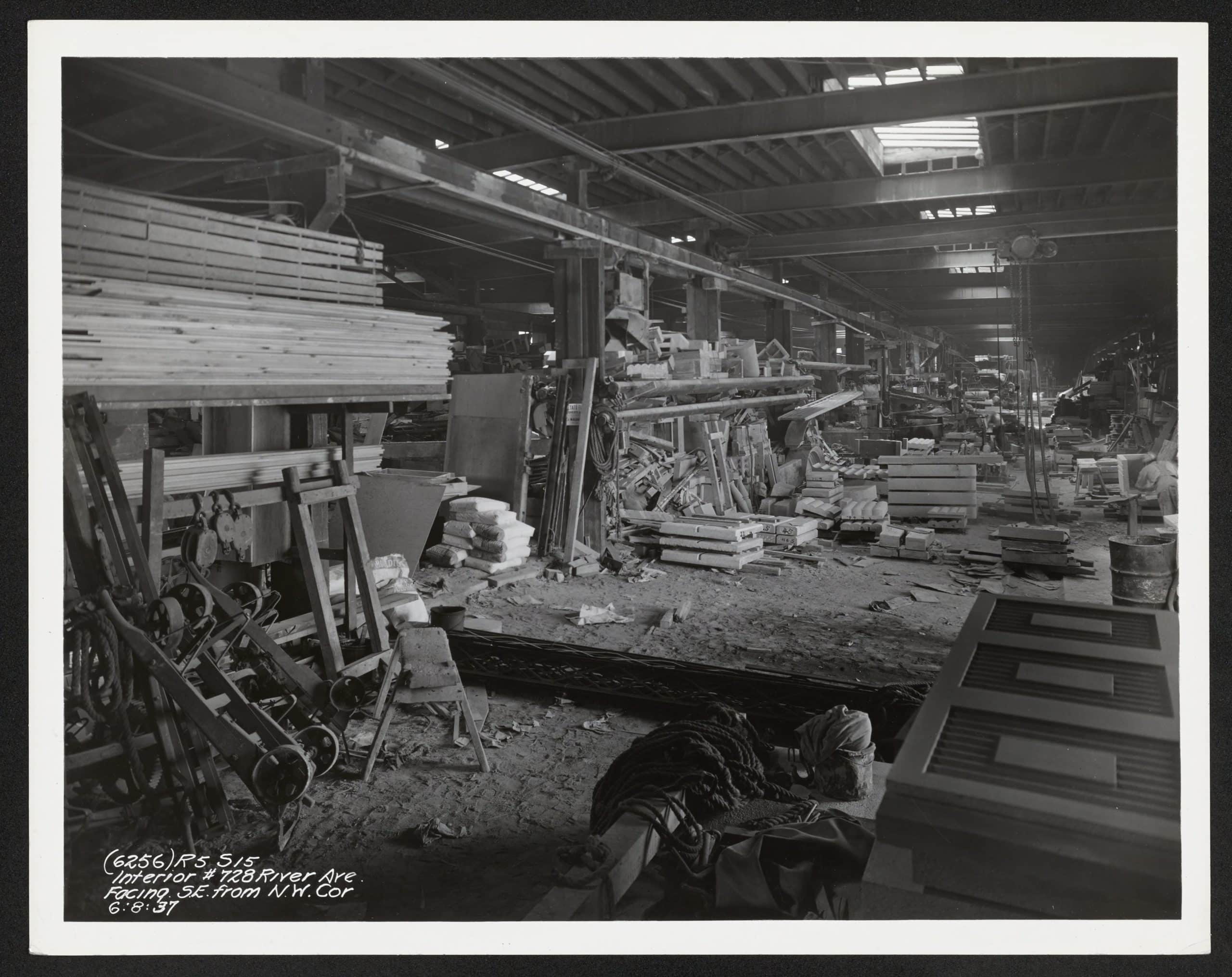 Interior of 728 River Avenue facing southeast from northwest corner Bronx - New-York Historical Society