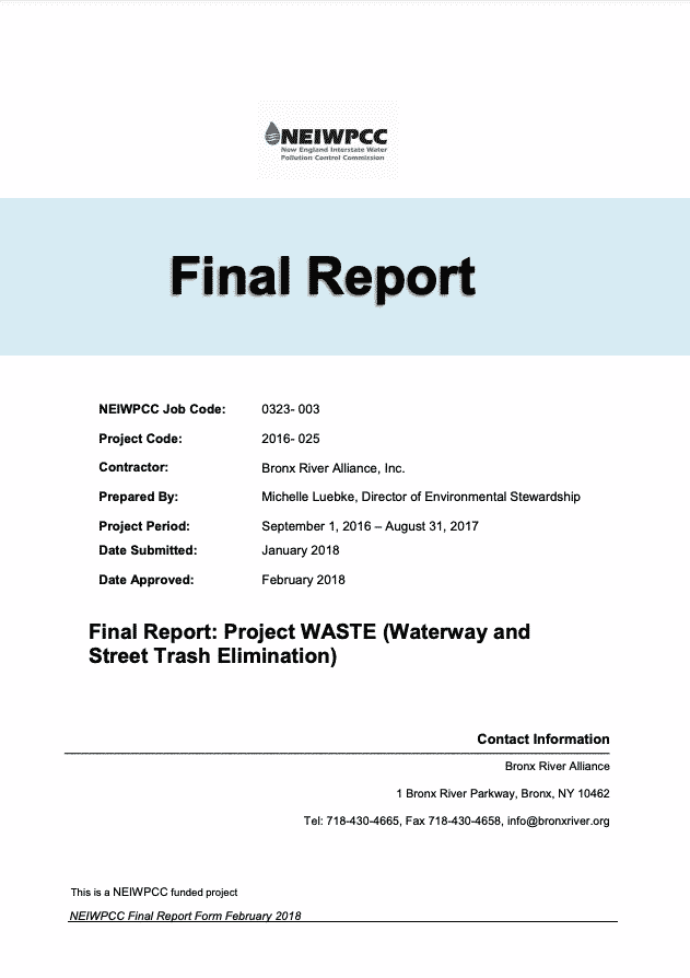 2017 Project WASTE – Final Report