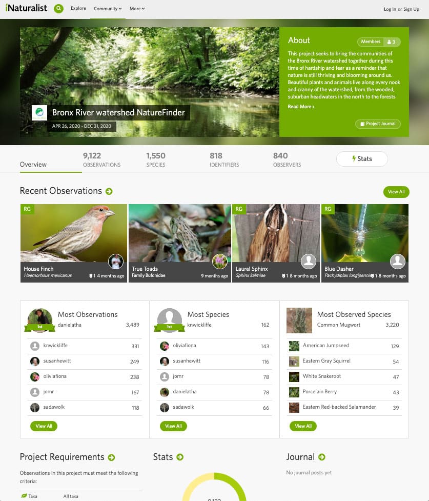 iNaturalist: Community Nature Finder