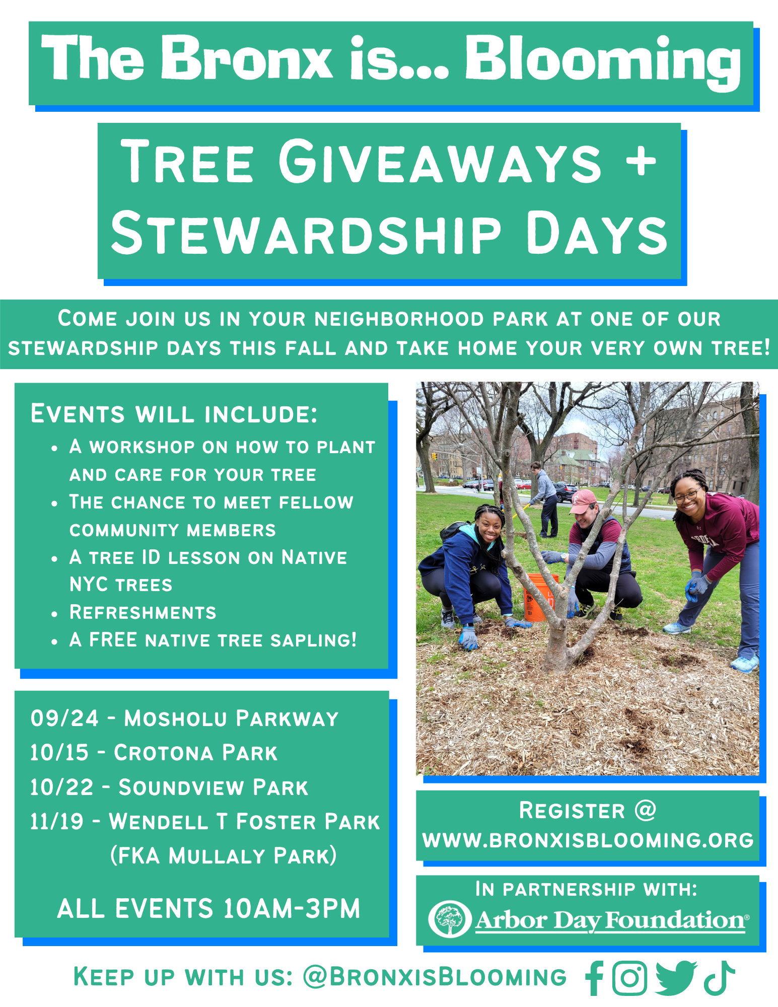 Tree Giveaway at Soundview Park Bronx River Alliance